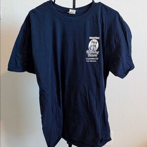 🌿 Hooters Navy Blue Fishing Team Tee